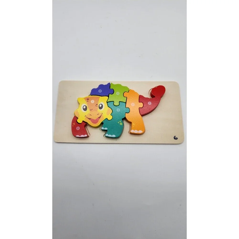 6-Pack Dinosaur Puzzles for Kids Ages 3-5 - Montessori Toys for 2 Year Old - ...